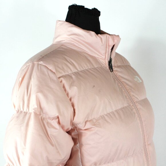 The North Face Youth Reversible Andes Down Insulated Salt Pink Puffer Jacket Y L - Picture 3 of 10